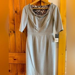 New with tags Donna Ricco light heather grey dress.